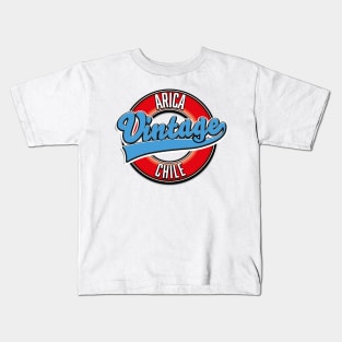 Arica chile vintage logo Kids T-Shirt